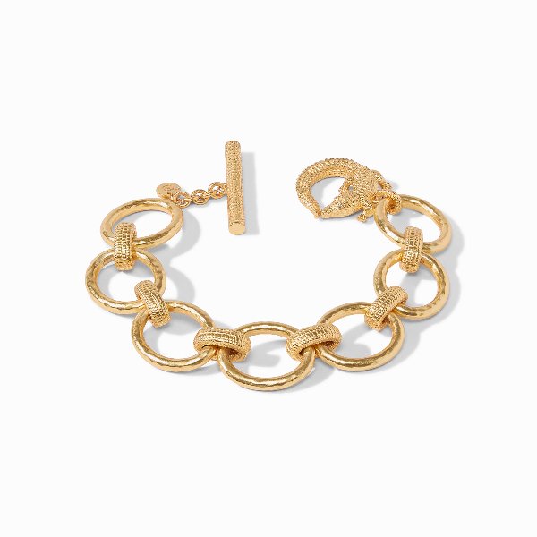 Alligator Gold Link Bracelet - Gaines Jewelers