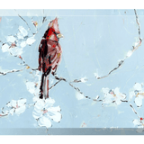 "Always With You" Cardinal acrylic shelfie - Chelsea McShane Art - Gaines Jewelers