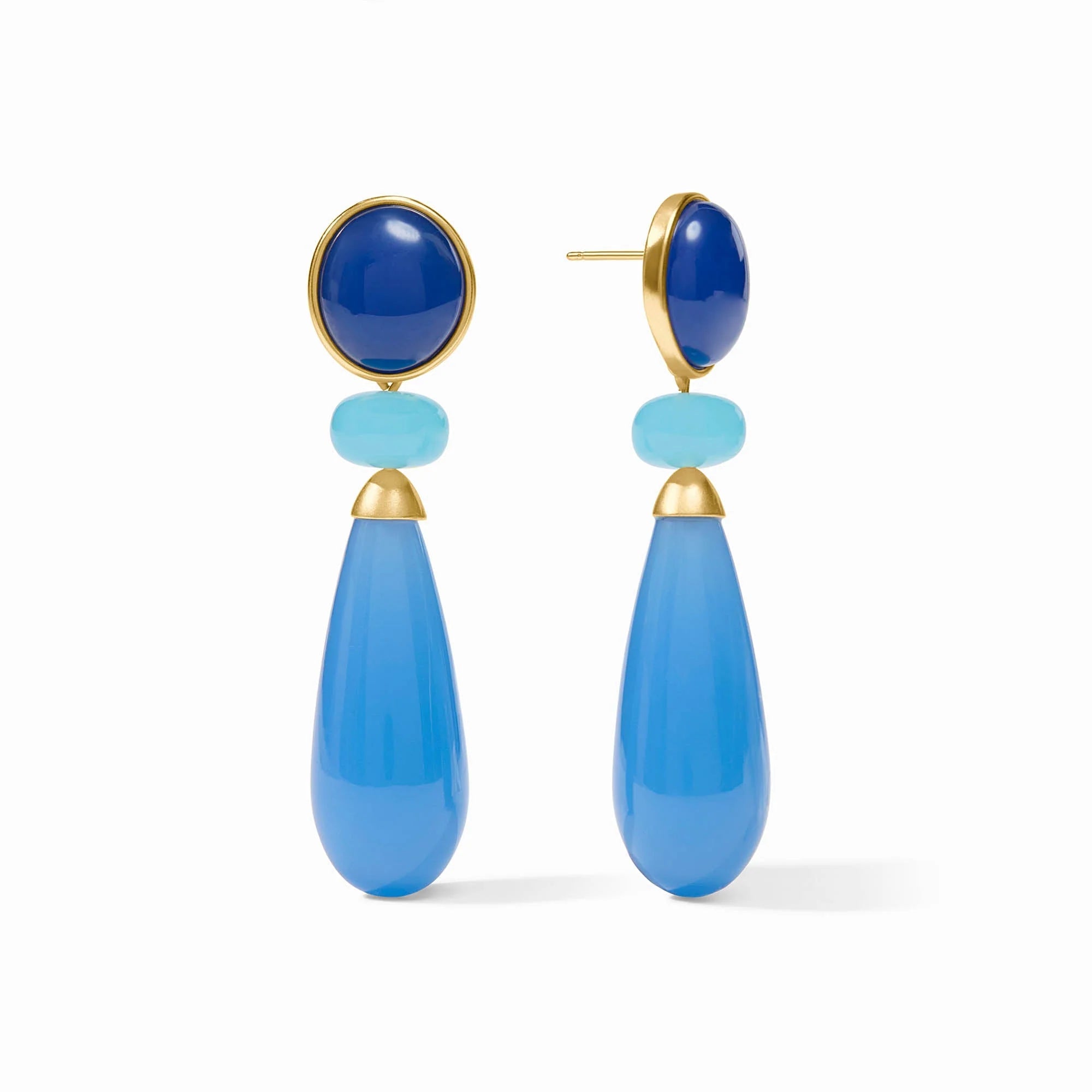 Amalfi Statement Earring - Aqua Multi - Julie Vos - Gaines Jewelers
