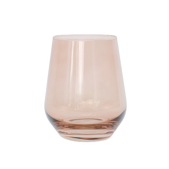 Amber Smoke Stemless Wine - Estelle Colored Glass - Gaines Jewelers