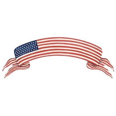 American Flag Banner Table Accent - Pack of 12 - Hester & Cook - Gaines Jewelers