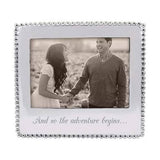 'And So the Adventure Begins' Beaded 5x7 Frame - Mariposa - Gaines Jewelers