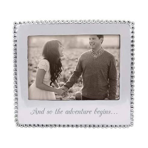 'And So the Adventure Begins' Beaded 5x7 Frame - Mariposa - Gaines Jewelers
