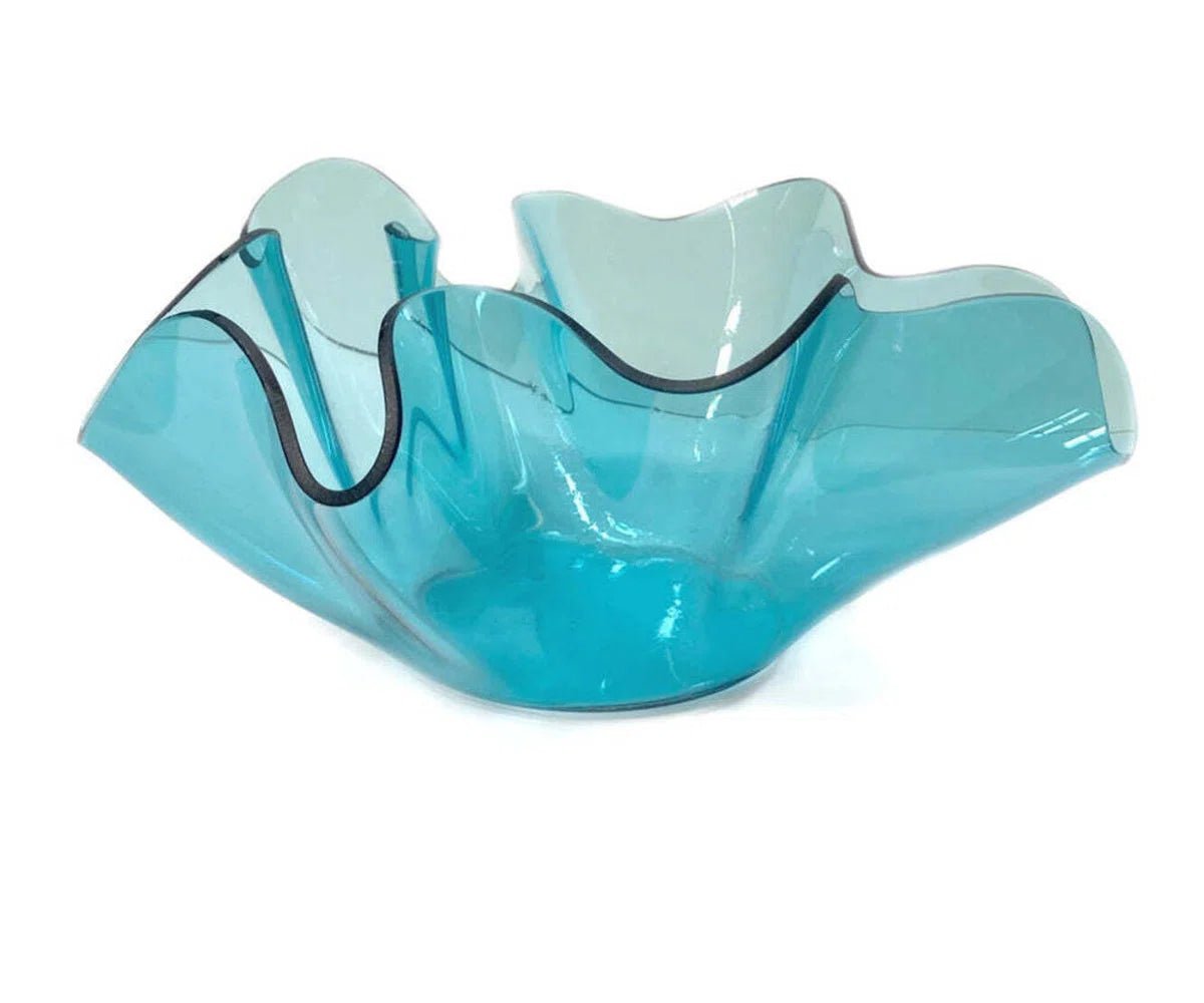 Anemone Sculpture - Ultramarine - Annieglass - Gaines Jewelers