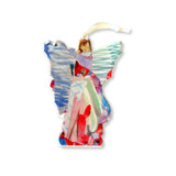 Angel of Glory Acrylic Ornament - Blue/Red - Lauren Dunn - Gaines Jewelers