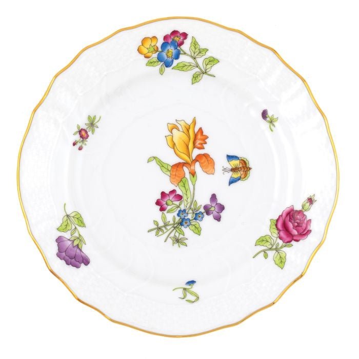 Antique Iris Bread and Butter Plate - Herend - Gaines Jewelers