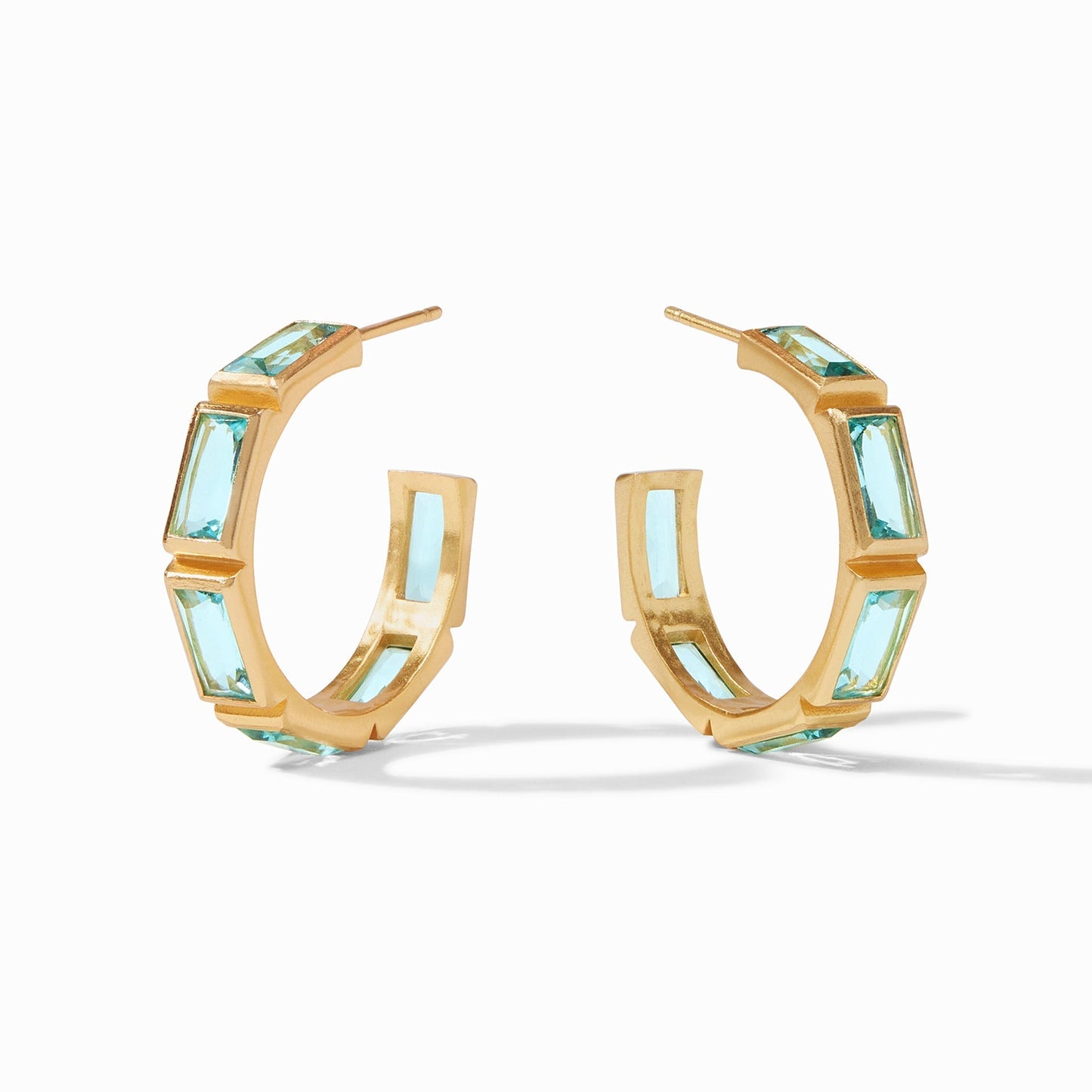 Antonia Hoop Large Bahamian Blue - Julie Vos - Gaines Jewelers