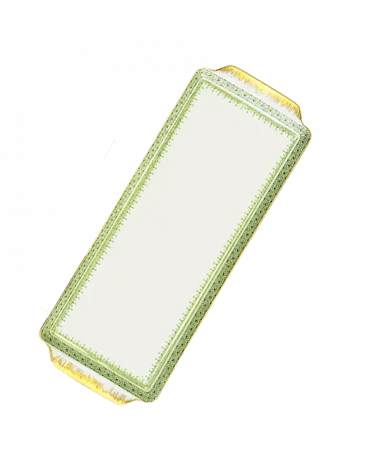 APPLE GREEN LACE SANDWICH TRAY - Mottahedeh - Gaines Jewelers