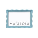 Aqua Wavy Picture Frame 5x7 - Mariposa - Gaines Jewelers