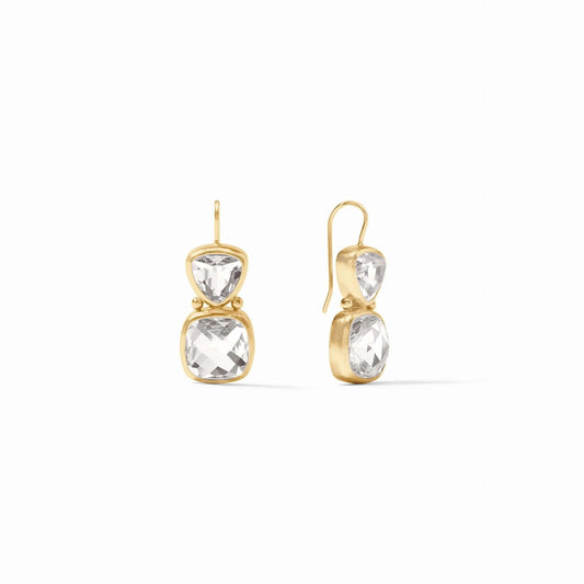 Aquitaine Earring Clear Crystal Julie Vos - Gaines Jewelers