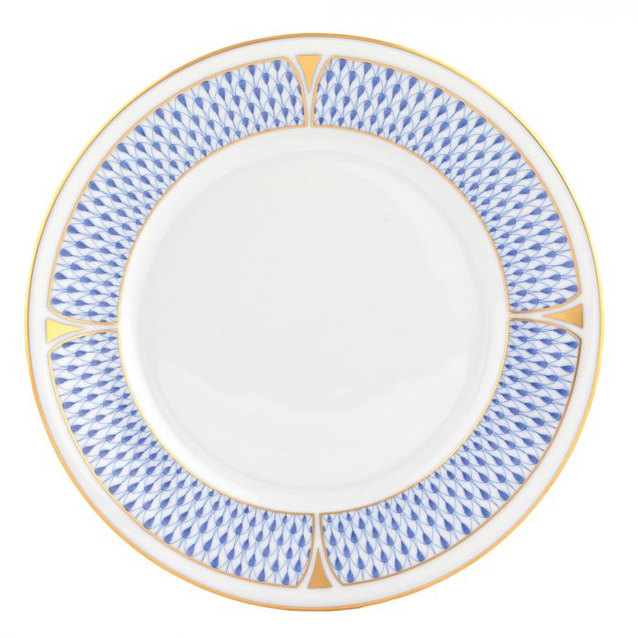 Art Deco Blue Salad Plate - Herend - Gaines Jewelers