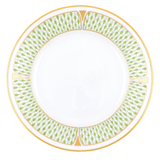 Art Deco Green Bread and Butter Plate - Herend - Gaines Jewelers