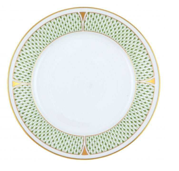 Art Deco Green Dinner Plate - Herend - Gaines Jewelers