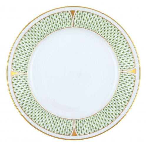 Art Deco Green Dinner Plate - Herend - Gaines Jewelers