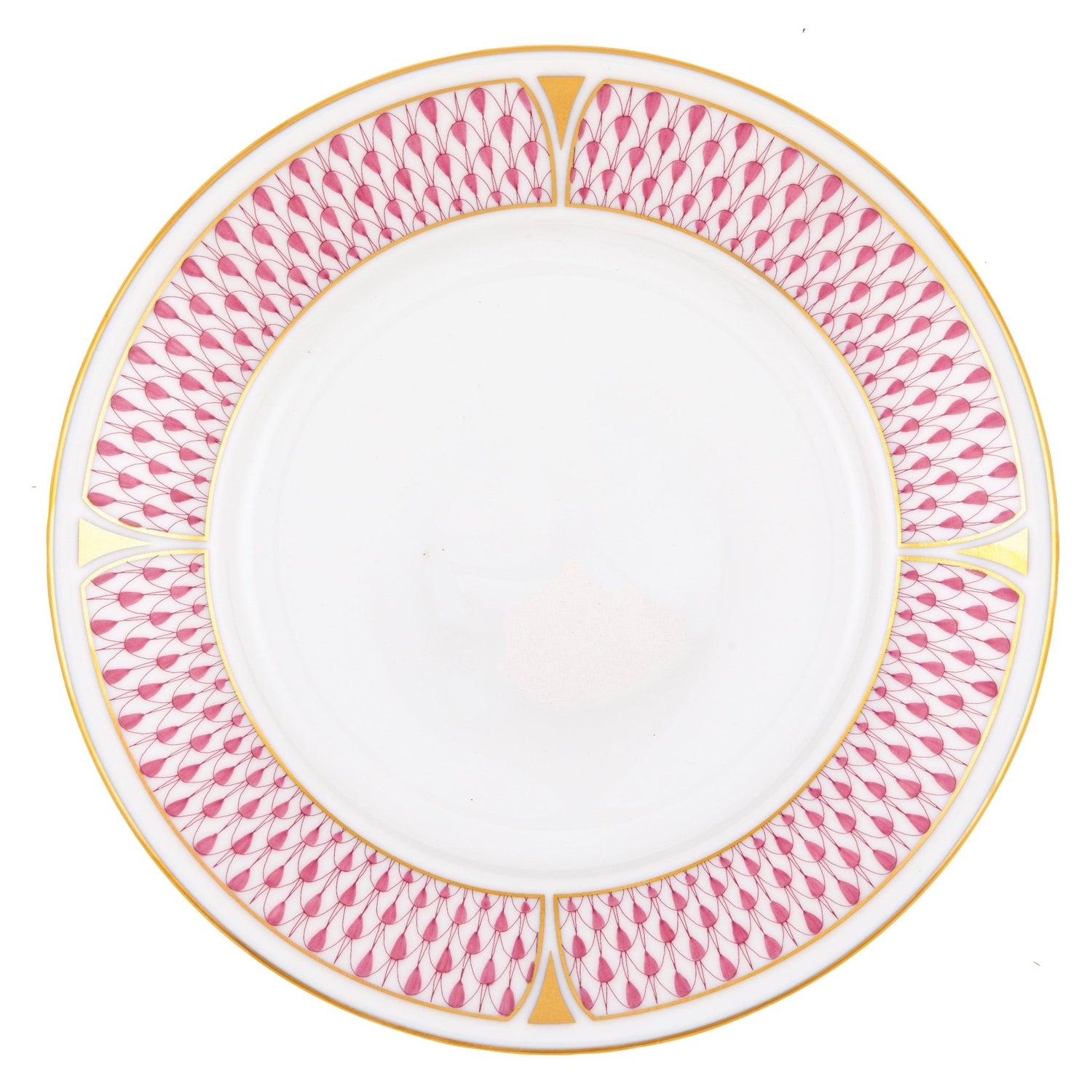 Art Deco Raspberry Dessert Plate - Herend - Gaines Jewelers