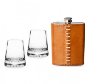 Ascutney Glass and Flask Gift Set - Simon Pearce - Gaines Jewelers