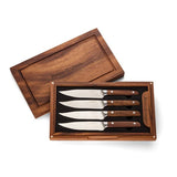 Asher 5 Piece Steak Knife Set With Storage Box - Reed & Barton - Gaines Jewelers