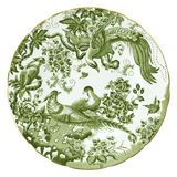 Aves Green Accent Plate - Royal Crown Derby - Gaines Jewelers