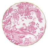 Aves Pink Accent Plate - Royal Crown Derby - Gaines Jewelers