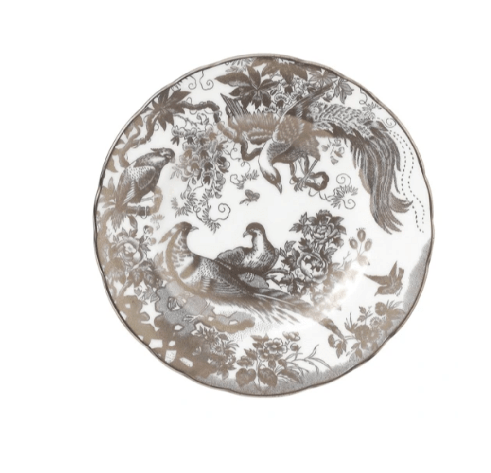 * Aves Platinum bread & butter plate - Royal Crown Derby - Gaines Jewelers