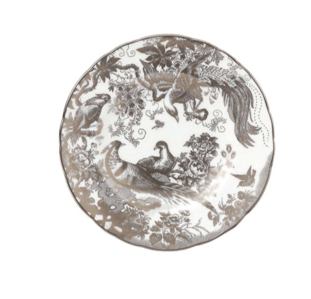 * Aves Platinum bread & butter plate - Royal Crown Derby - Gaines Jewelers