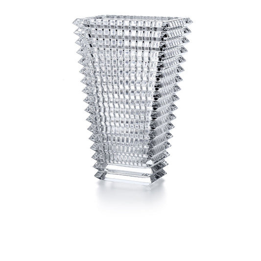 Baccarat Clear Large Rectangle Eye Vase - Gaines Jewelers