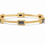 Baguette Medium Gold Bangle - Obsidian Black - Julie Vos - Gaines Jewelers