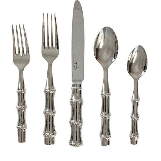 Bamboo 5pc Place Setting - Polished - Gaines Jewelers