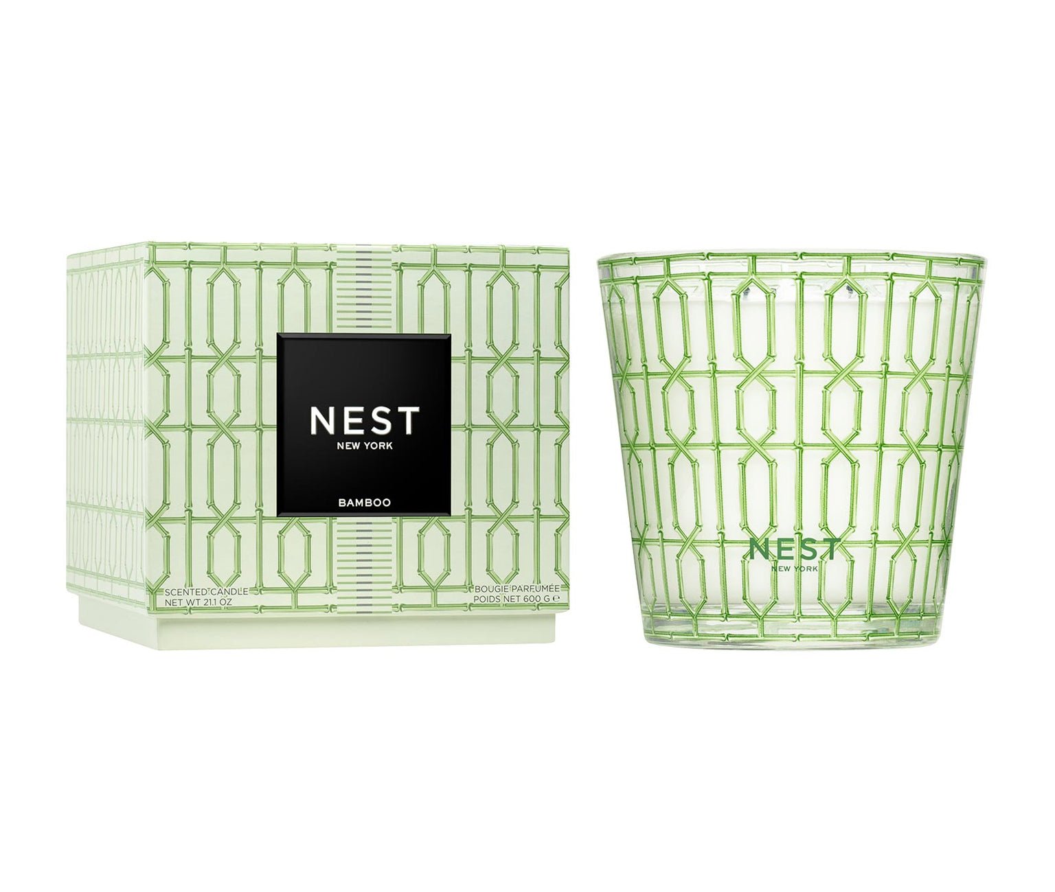 Bamboo Decorative 3 - Wick Candle - Nest - Gaines Jewelers