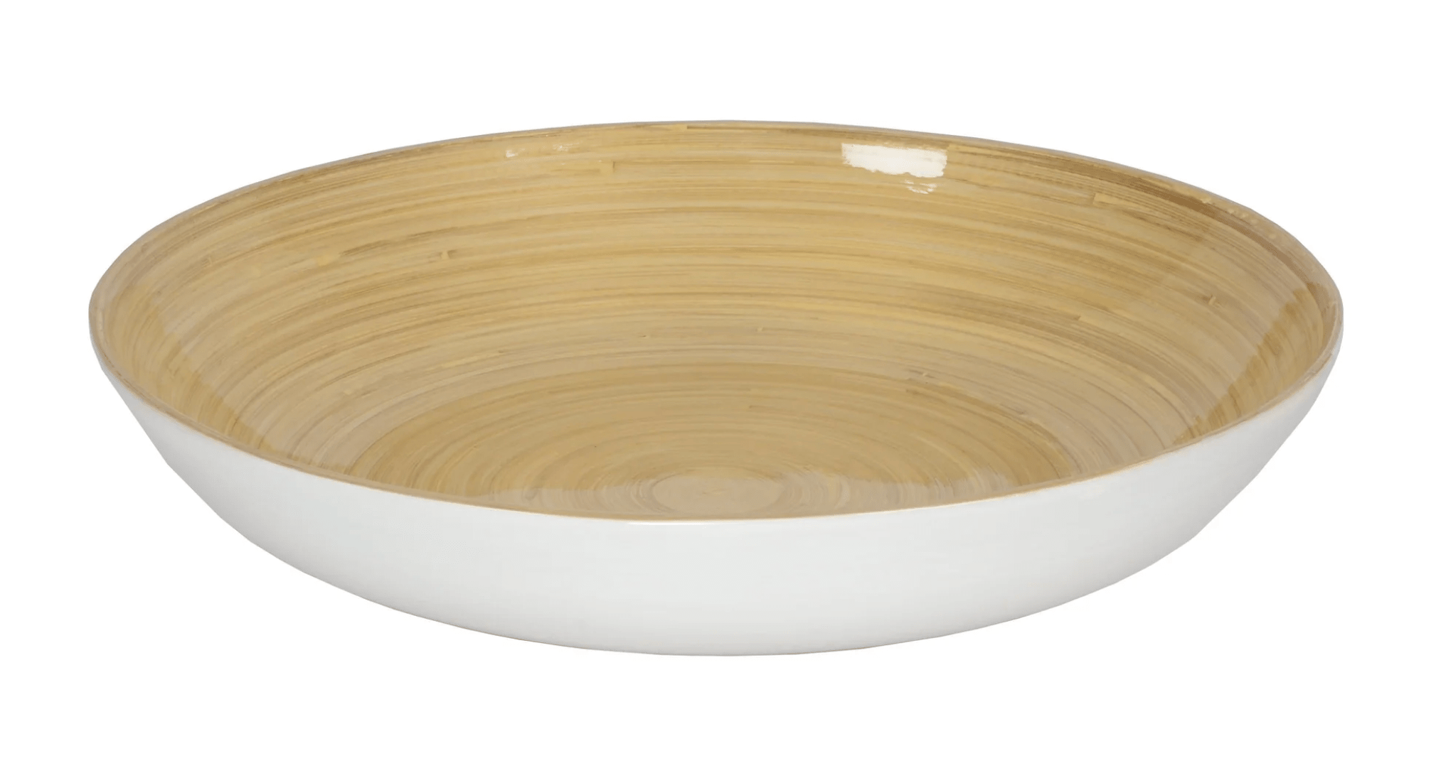 Bamboo Fruit Bowl - White - Albert - Gaines Jewelers