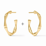 Bamboo Hoop - Gold - L - Gaines Jewelers