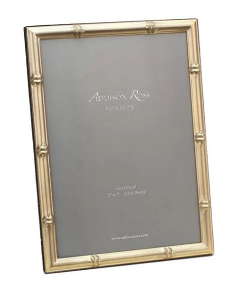 Bamboo Matte Gold Photo Frame 5x7 - Addison Ross - Gaines Jewelers