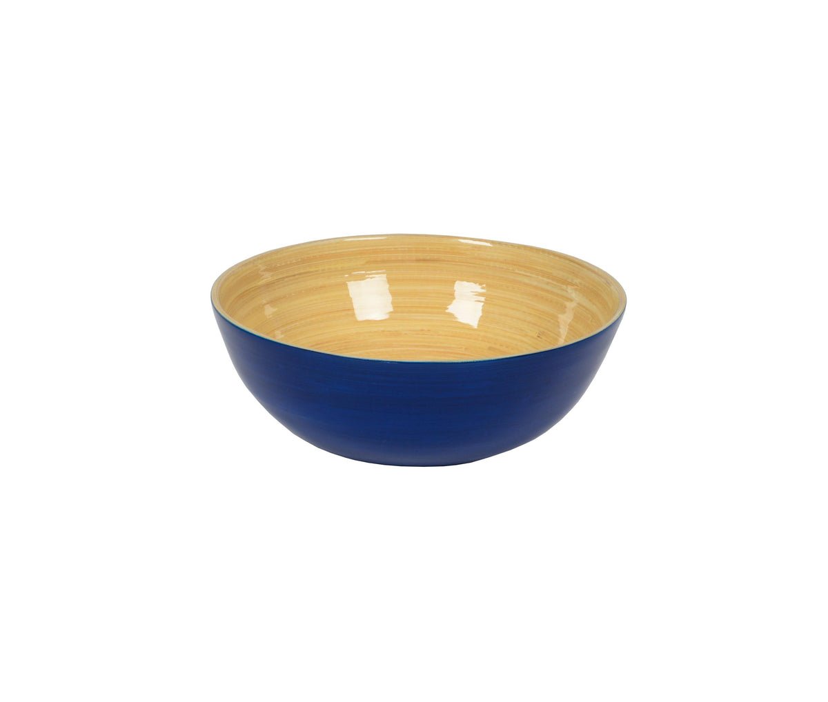 Bamboo Salad Bowl - Blue - Albert L. - Gaines Jewelers