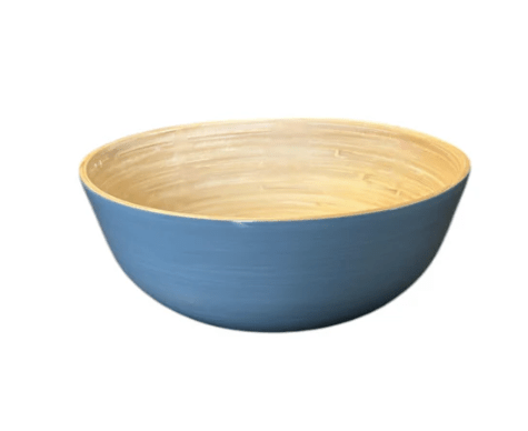 Bamboo Salad Bowl - Dove Blue - Albert - Gaines Jewelers
