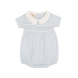 Banbury Bubble- Buckhead Blue With Worth Avenue White Smocking - Gaines Jewelers