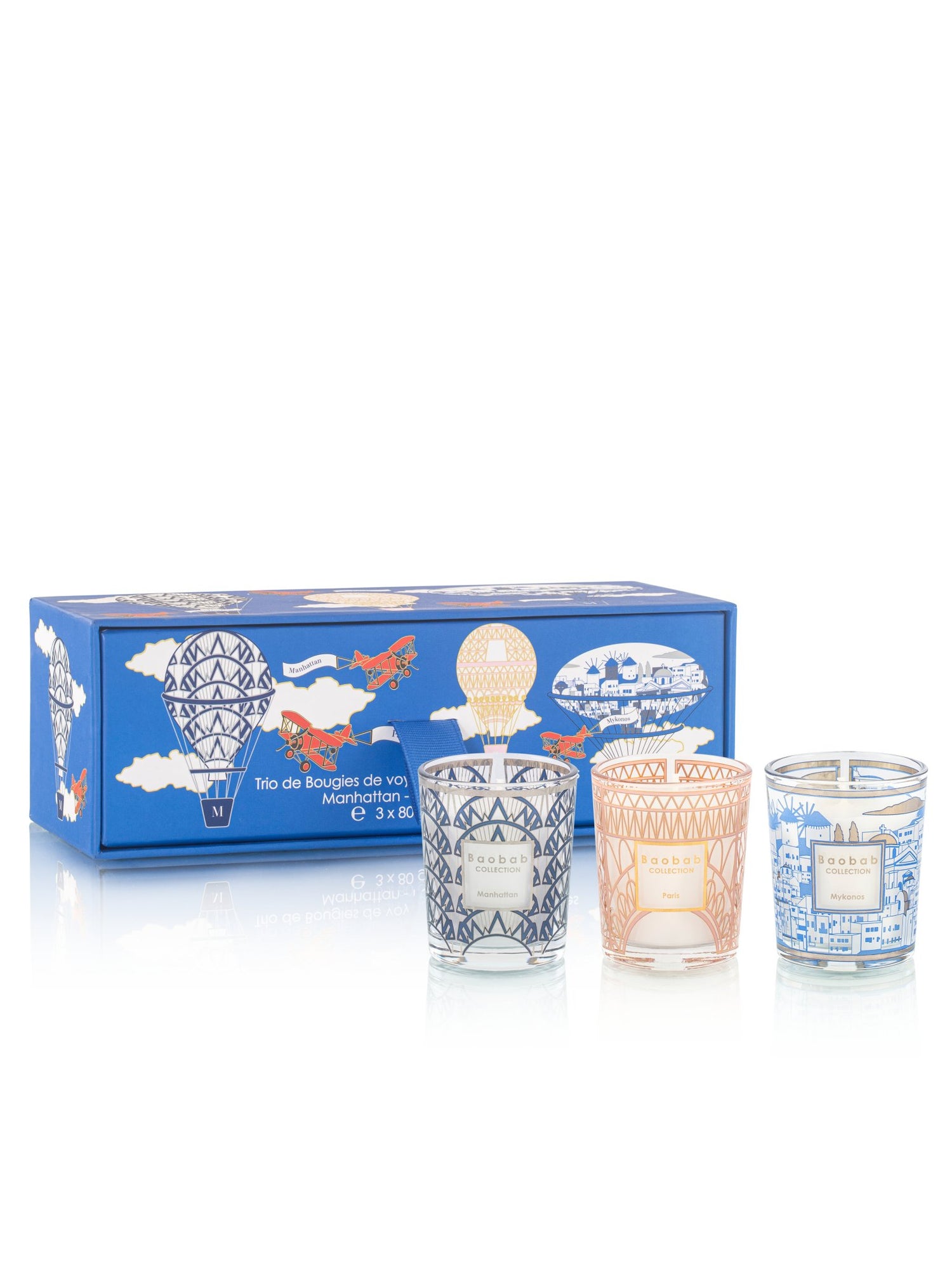 Baobab Candle - Trio Set (Manhattan - Paris - Mykonos) - Gaines Jewelers