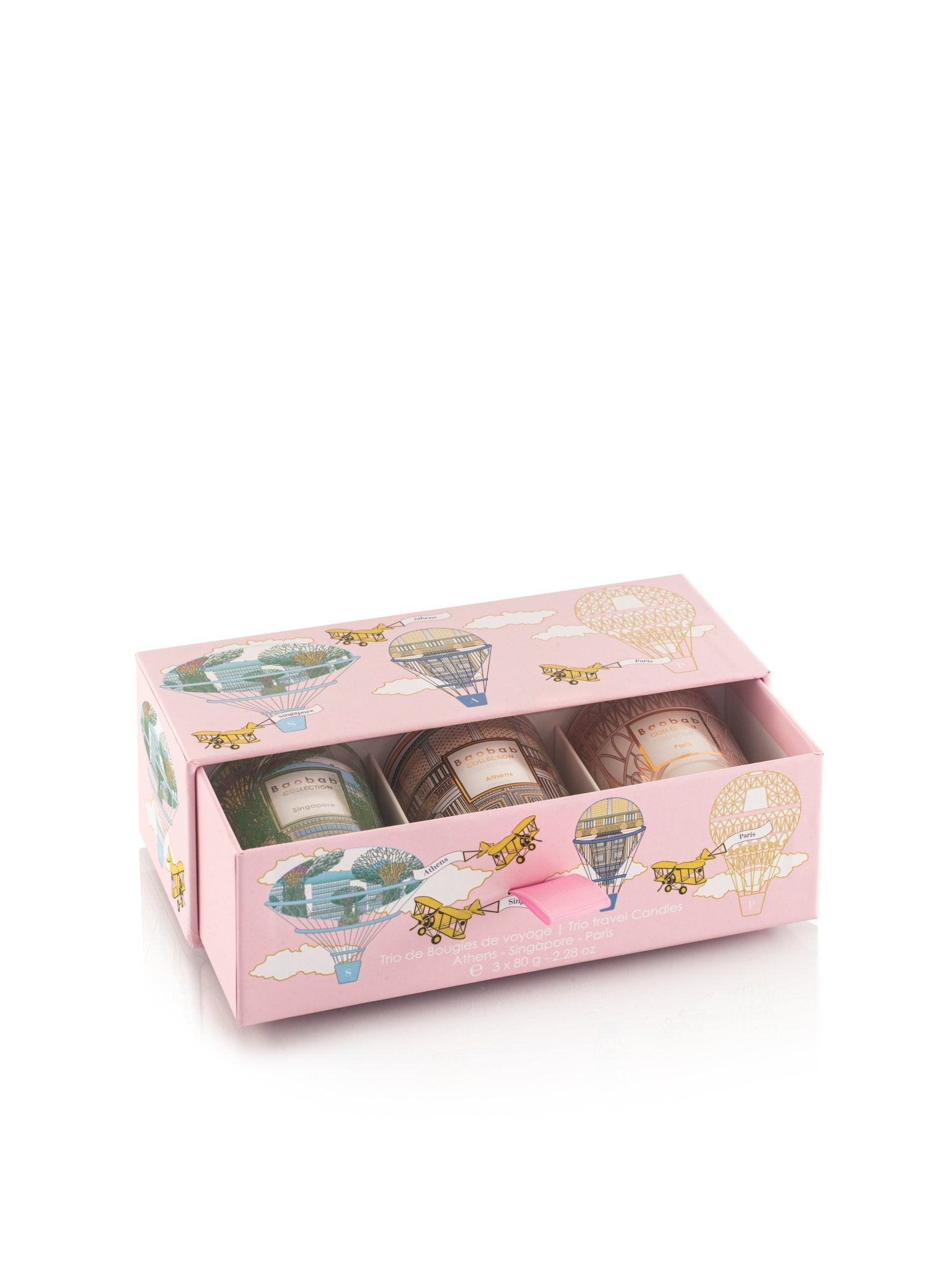 Baobab Candle - Trio Set (Singapore - Athens - Paris) - Gaines Jewelers