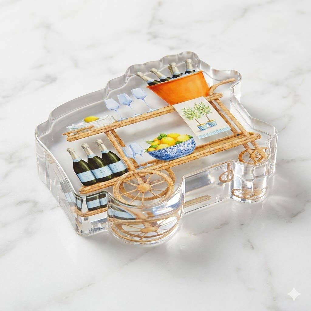 Bar Cart Acrylic Napkin Weight - Maven Home - Gaines Jewelers