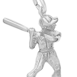 Baseball Player Charm Sterling Sliver - Rembrandt Charms - Gaines Jewelers