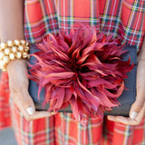 Lisi Lerch - Black Scallop Ruby - Feather Clutch- WS: Red