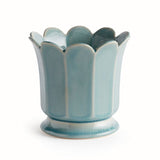 Maline Footed Pot Large, Blue - Napa Home & Garden