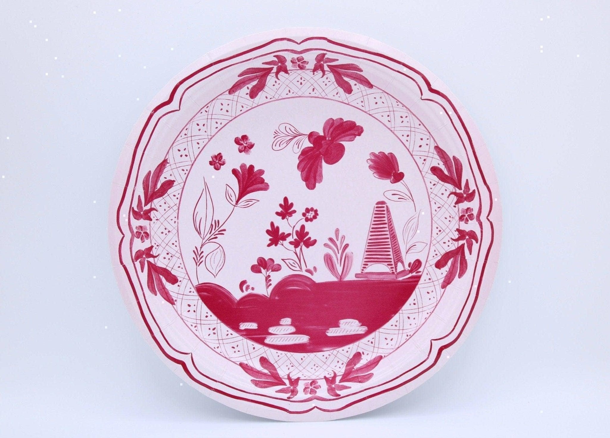 Beachside Pavilion Salad and Dessert Plates Pack of 50 in Ballet & Berry - Ballet & Berry - Pavilion Paper - Gaines Jewelers