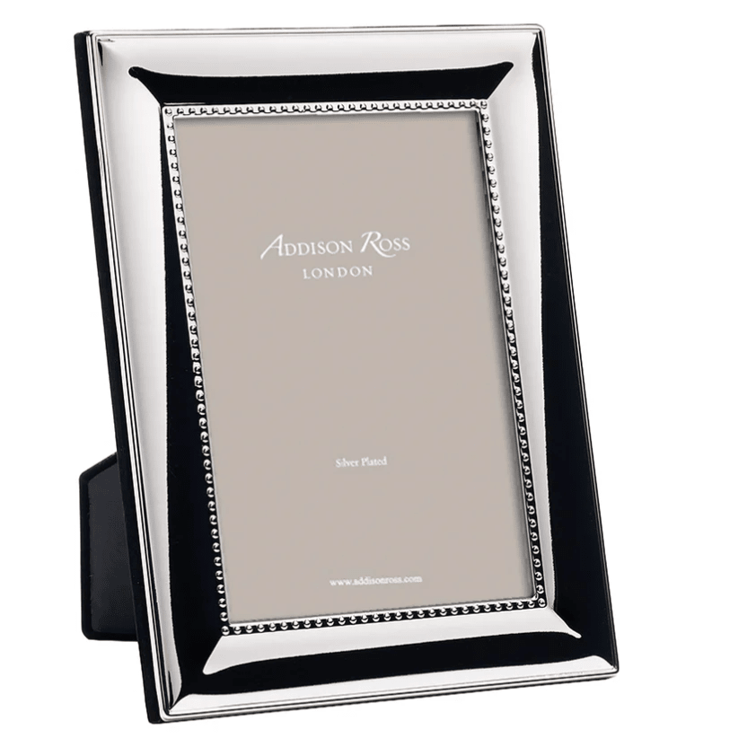 Beaded Silver Plated 8x10 Photo Frame - Addison Ross - Gaines Jewelers