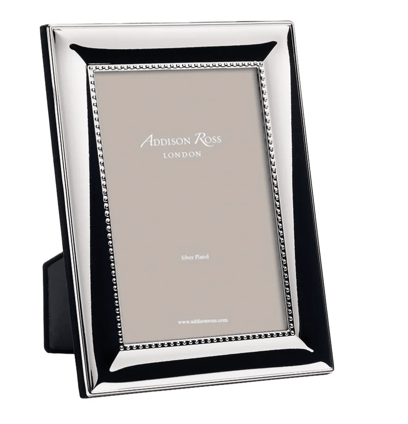 Beaded Silver Plated 8x10 Photo Frame - Addison Ross - Gaines Jewelers