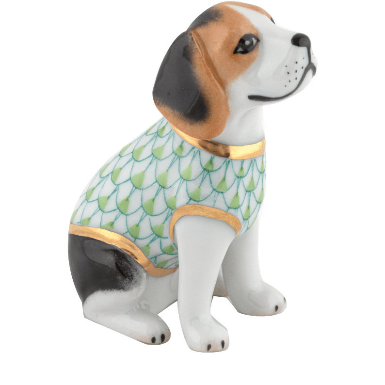 Beagle Puppy in Key Lime - Herend - Gaines Jewelers