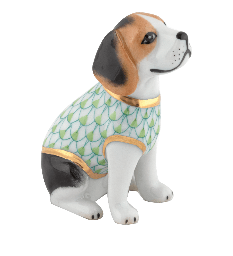 Beagle Puppy in Key Lime - Herend - Gaines Jewelers