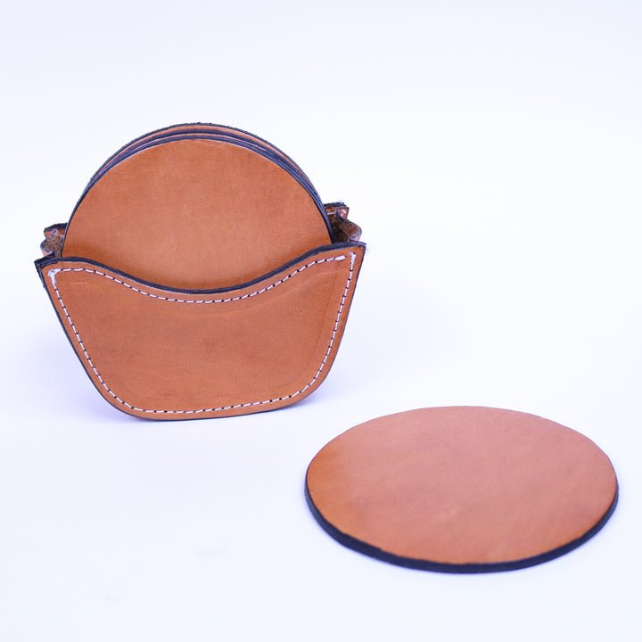 Bebidas - Coaster Set of 6 - Tan - Bati - Gaines Jewelers