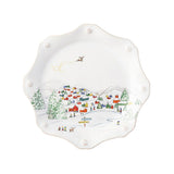Berry and Thread North Pole Scalloped Dessert/Salad Plate - Juliska - Gaines Jewelers