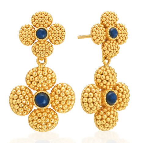 Berry Clover Convertible Duo Earrings - Blue Labradorite - Capucine De Wulf - Gaines Jewelers