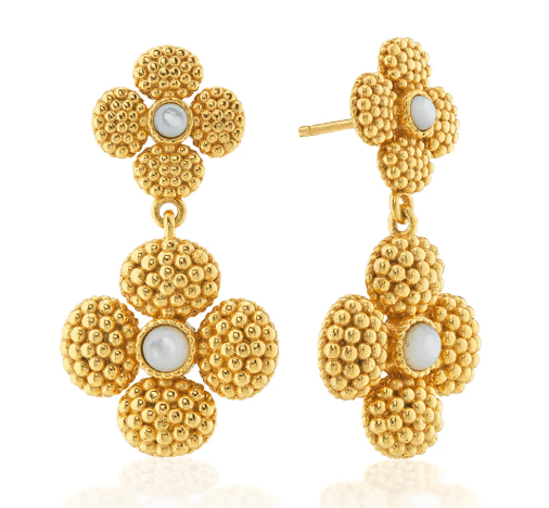 Berry Clover Convertible Duo Earrings - MOP - Capucine De Wulf - Gaines Jewelers